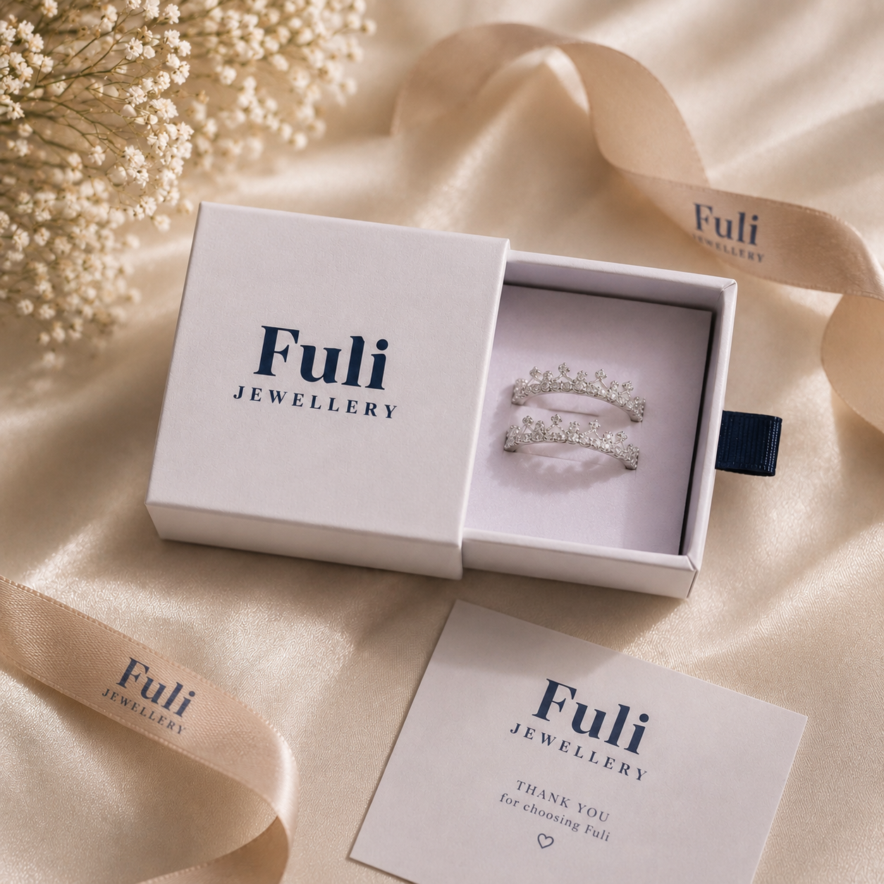 Celeste Lace Stack Ring Set