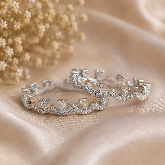 Celeste Lace Stack Ring Set