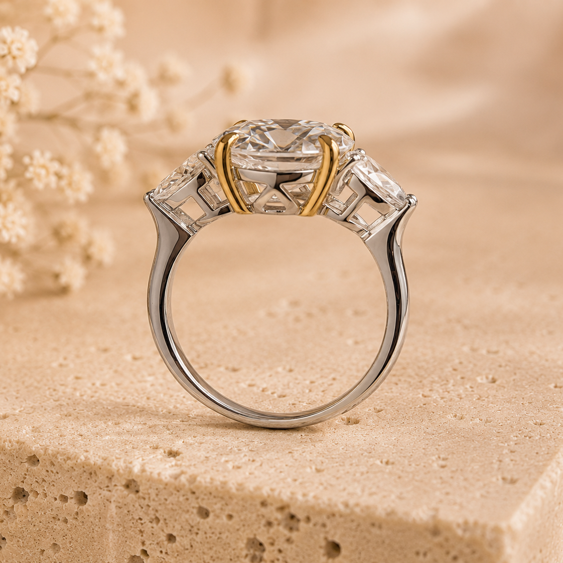 Celeste Oval Trilogy Ring