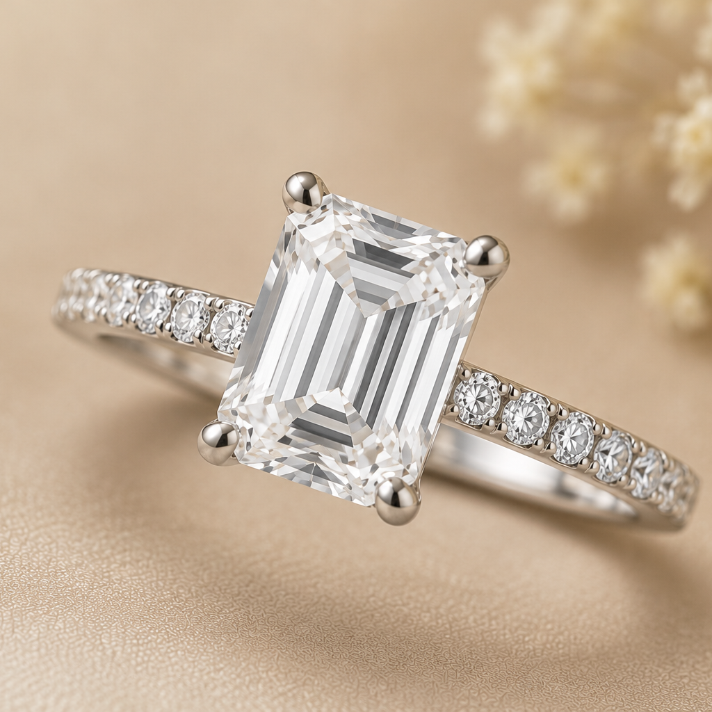 Celeste Emerald Ring